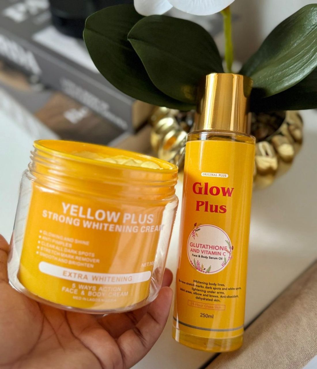 Yellow Plus Body Cream & Glow Plus Oil