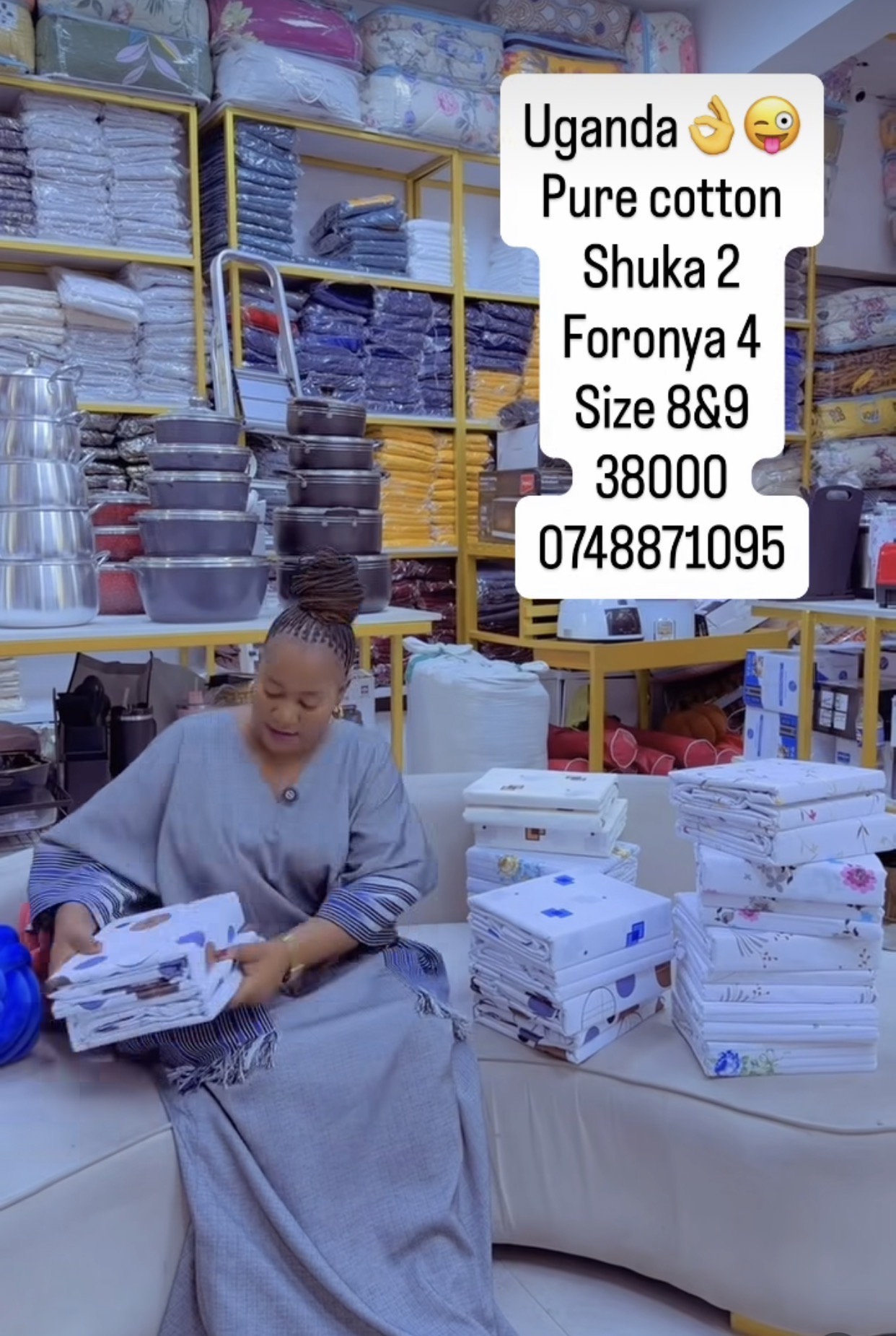 Mashuka kutoka uganda wholesale Pure cotton👌.