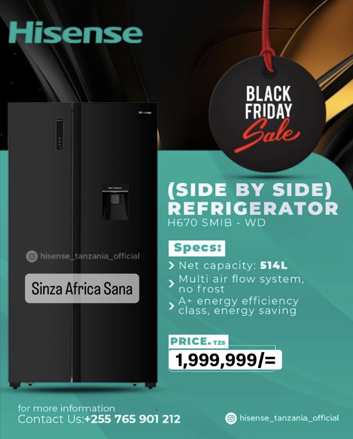 SIDE BY SIDE REFRIGERATOR