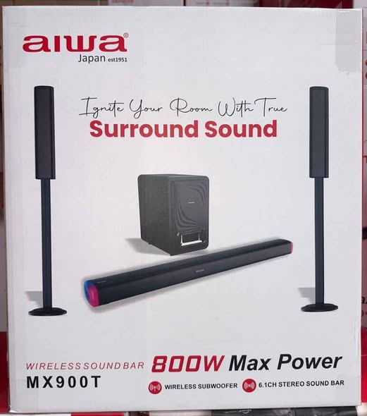 AIWA HOME THEATER. WIRELESS SOUNDBAR