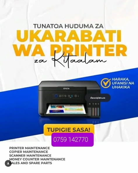 Watengenezaji na Wauzaji wa Printer 🖨 and Photocopy Machine