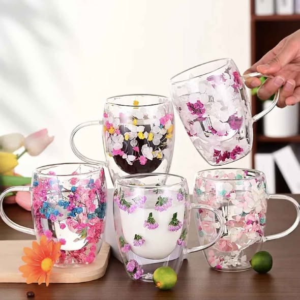 Double Layer Glass Cups