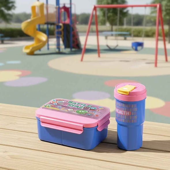 🍱🥤 LUNCH BOX + WATER BOTTLE (SET)
