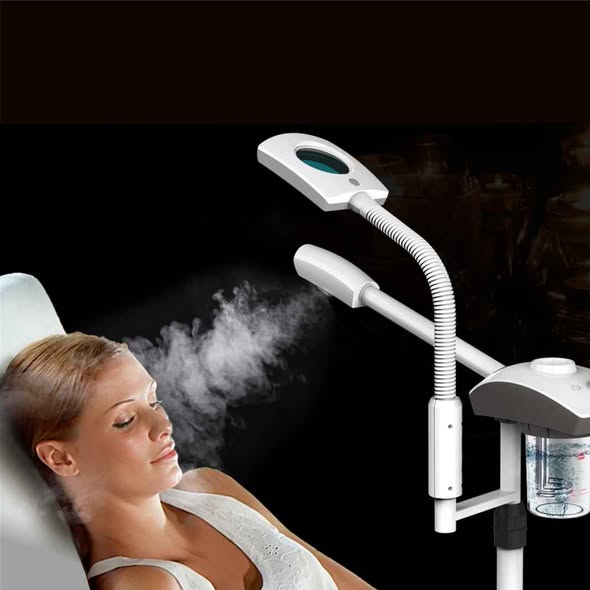 Ionic Facial Steamer with a Magnifying Lamp