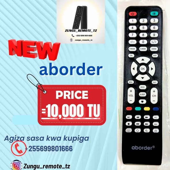 Remote Aina Zote Zipo