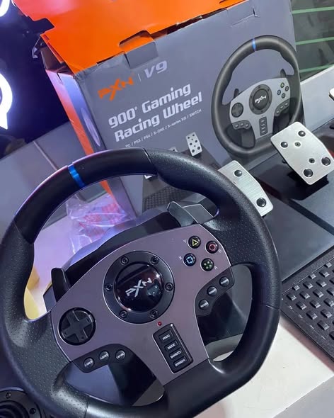 PXN V9 GAMING RACING WHEEL 🔥🎮