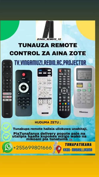 Remote Aina Zote Zipo