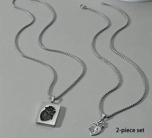 Heart couples Necklace