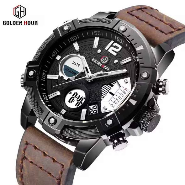 GOLDEN HOUR STAINLESS STEEL WATCH