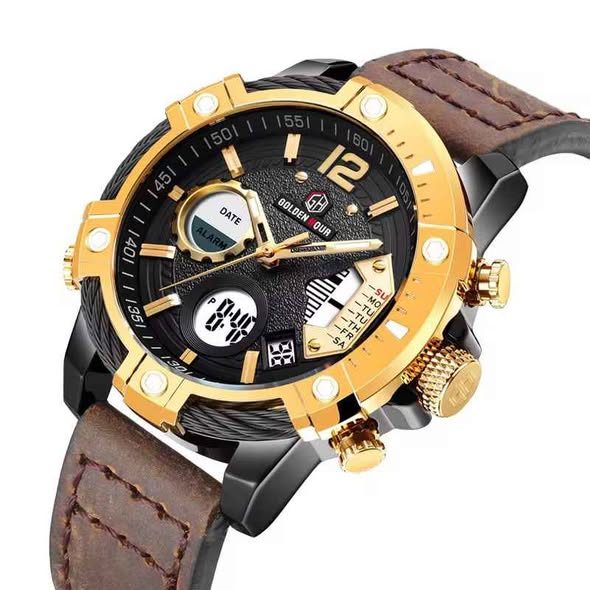 GOLDEN HOUR STAINLESS STEEL WATCH